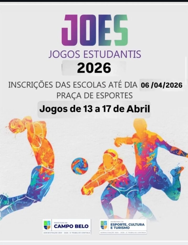 🏆 Inscrições abertas para os Jogos Escolares 2026 em Campo Belo (MG)